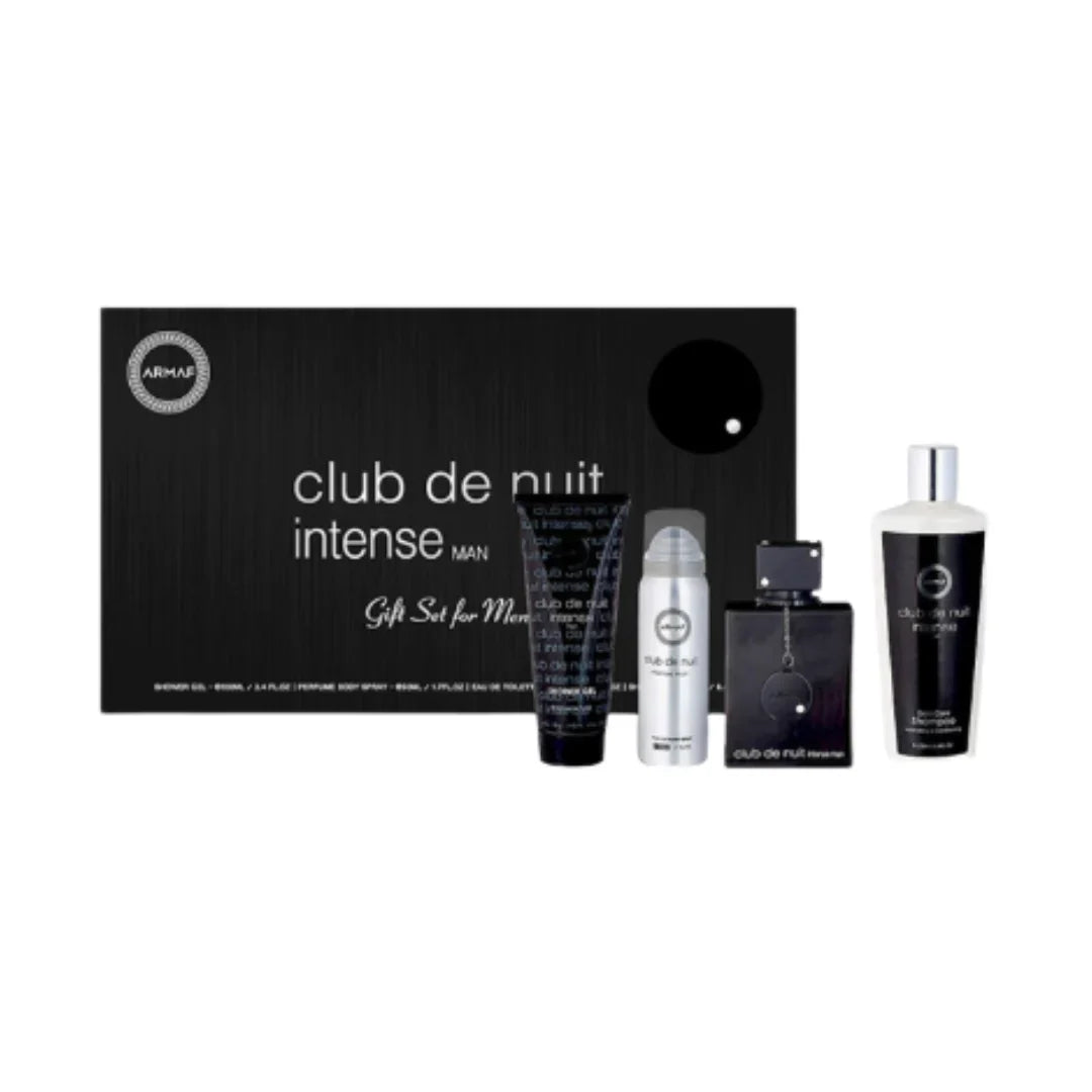 CLUB DE NUIT INTENSE MAN GIFT SET + SHAMPOO 4 PCS