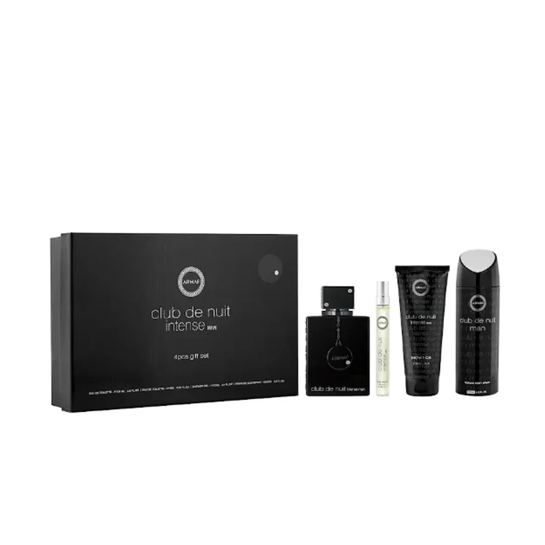 CLUB DE NUIT INTENSE MAN GIFT SET + BODY SPRAY 4 PCS